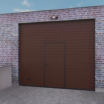 Гаражные ворота с калиткой серии Trend