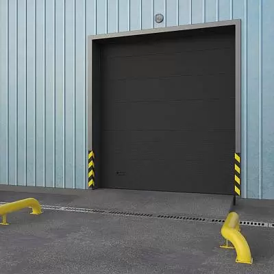 Промышленные ворота цвет серый антрацит