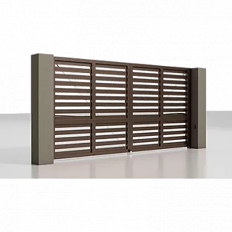 Распашные ворота с электроприводом серии Prestige