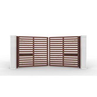 Распашные ворота с электроприводом серии Prestige